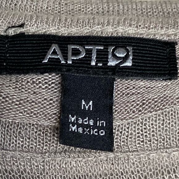 APT 9. Light Brown Sheer Lightweight Long Sleeve Women's Size Medium - Picture 3 of 6